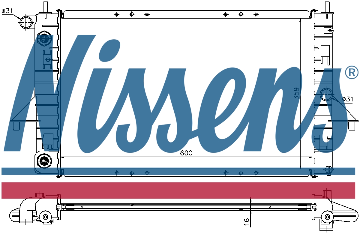 NISSENS Coolant Radiator 689011
