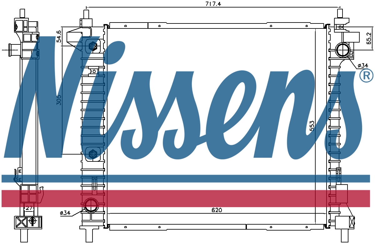 NISSENS Coolant Radiator 69094