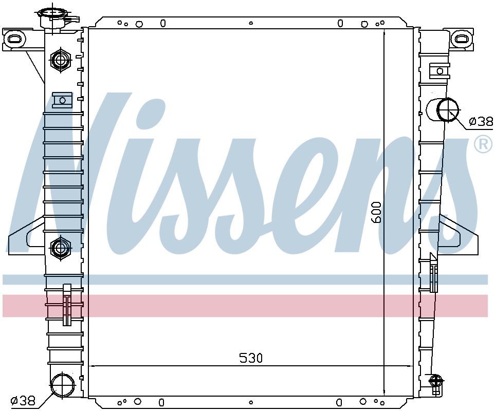 Nissens Engine Coolant Radiator 69203