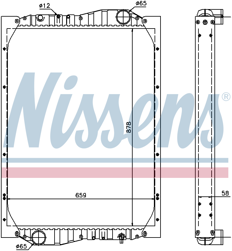 Nissens Engine Coolant Radiator 69601A