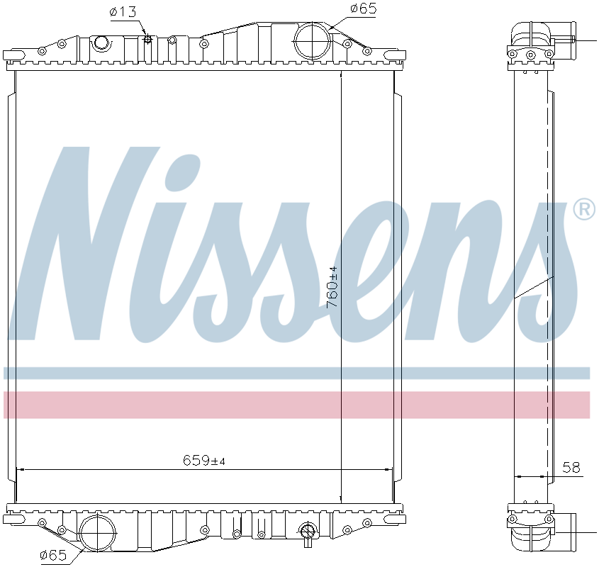 Nissens Engine Coolant Radiator 69602A