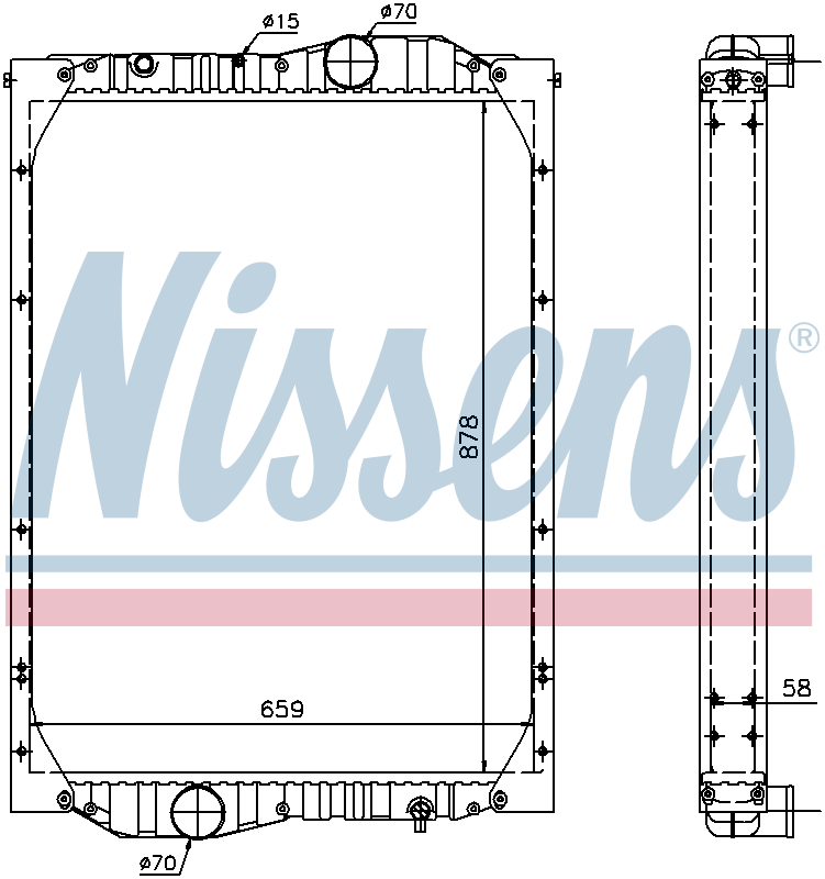 Nissens Engine Coolant Radiator 69603A