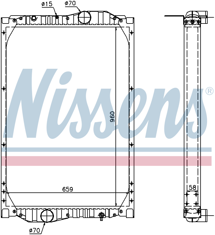 NISSENS Coolant Radiator 69604A