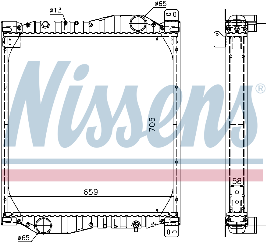 Nissens Engine Coolant Radiator 69606A