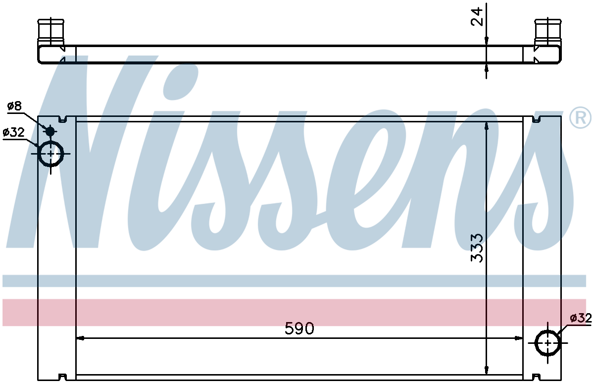 Nissens Engine Coolant Radiator 69705