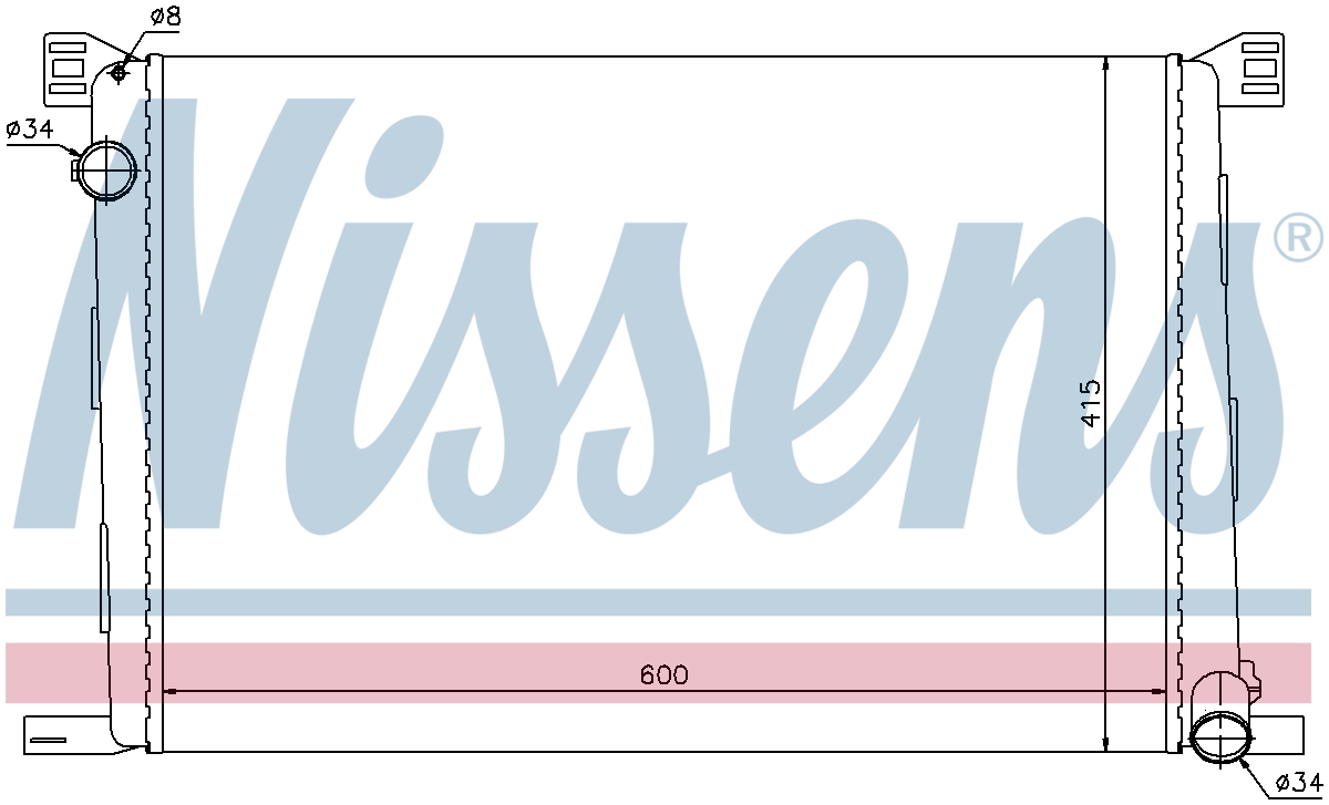 Nissens Engine Coolant Radiator 69706