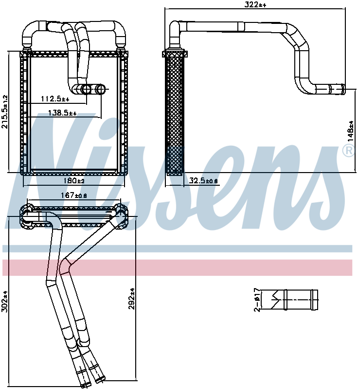 Nissens Cabin Heater Core 707326