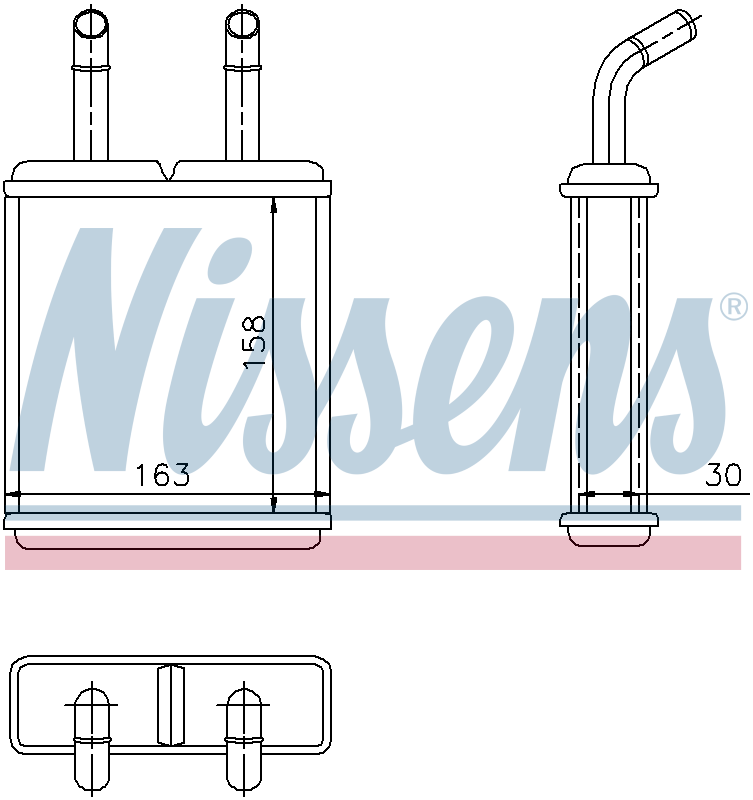 Nissens Cabin Heater Core 77621