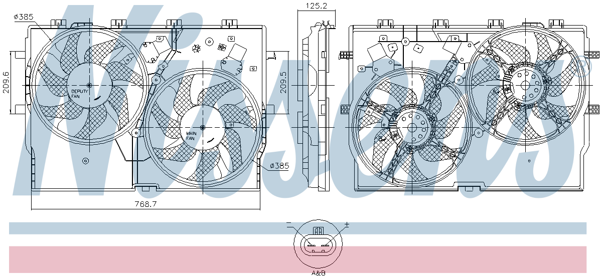 Nissens Radiator Cooling Fan 850001