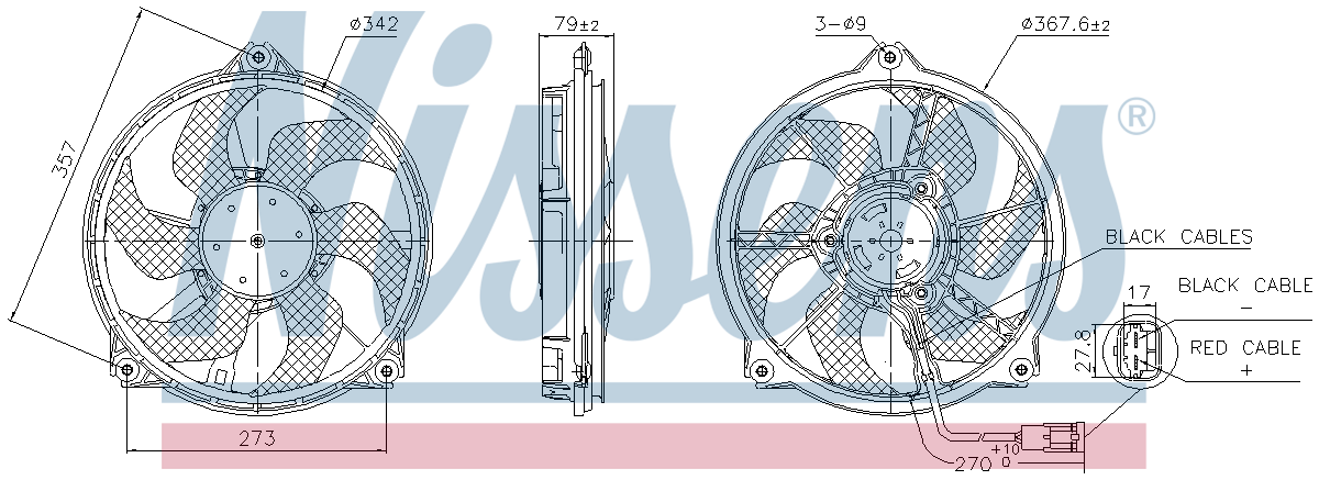 Nissens Radiator Cooling Fan 850073