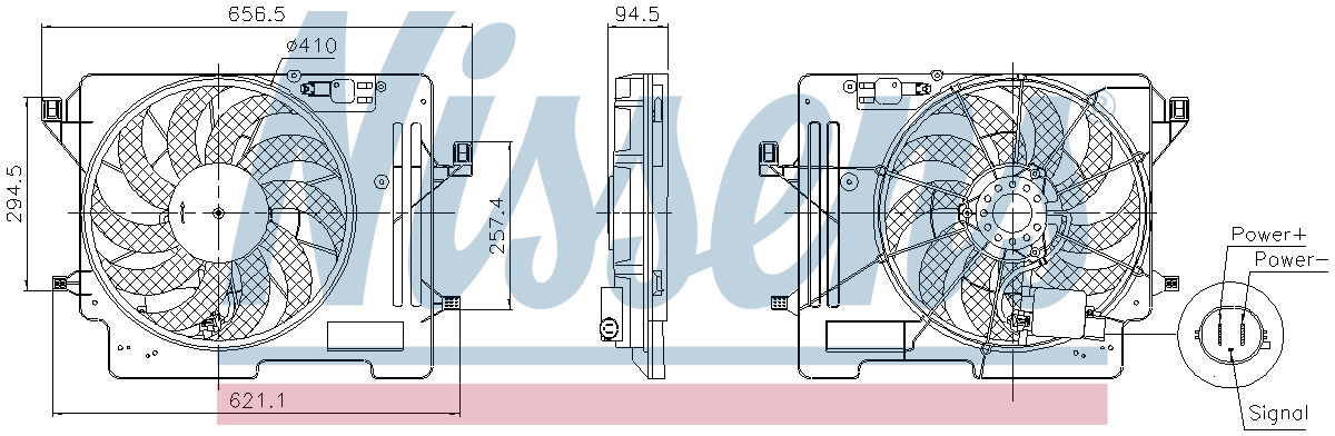 Nissens Radiator Cooling Fan 850080