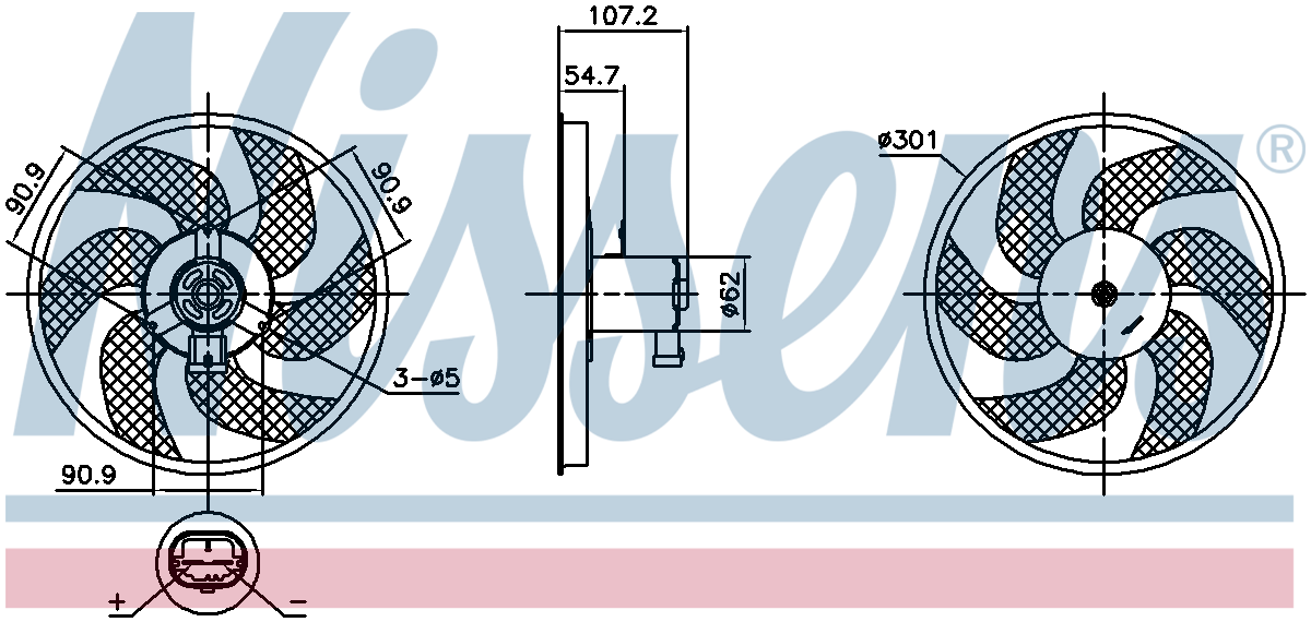 Nissens Radiator Cooling Fan 850084