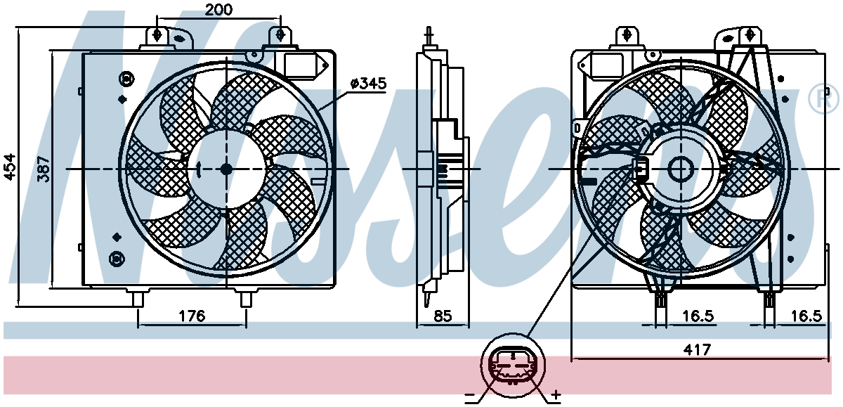 Nissens Radiator Cooling Fan 850087