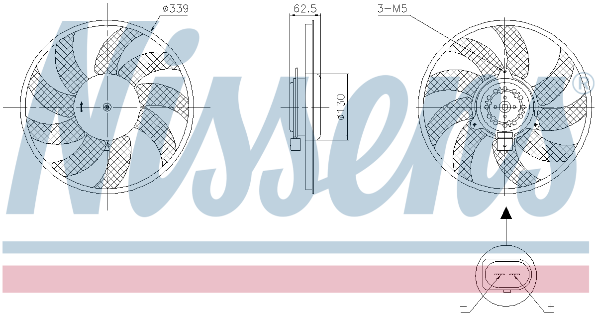 Nissens Radiator Cooling Fan 850105