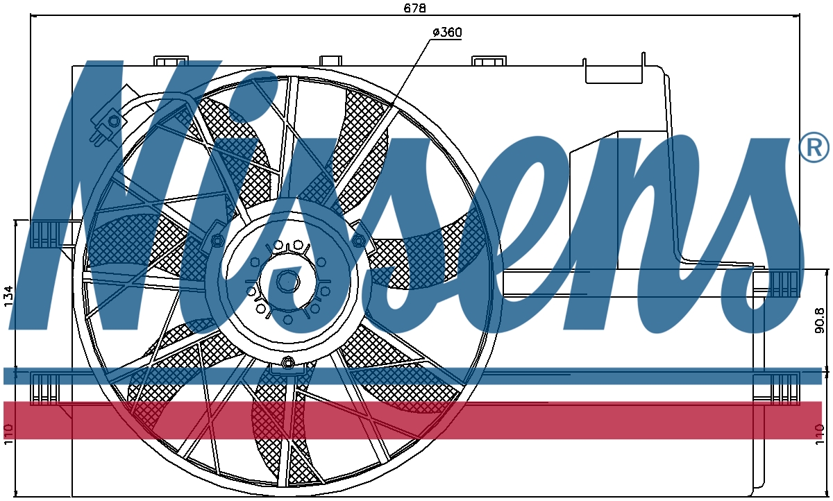 NISSENS Radiator Cooling Fan 85078