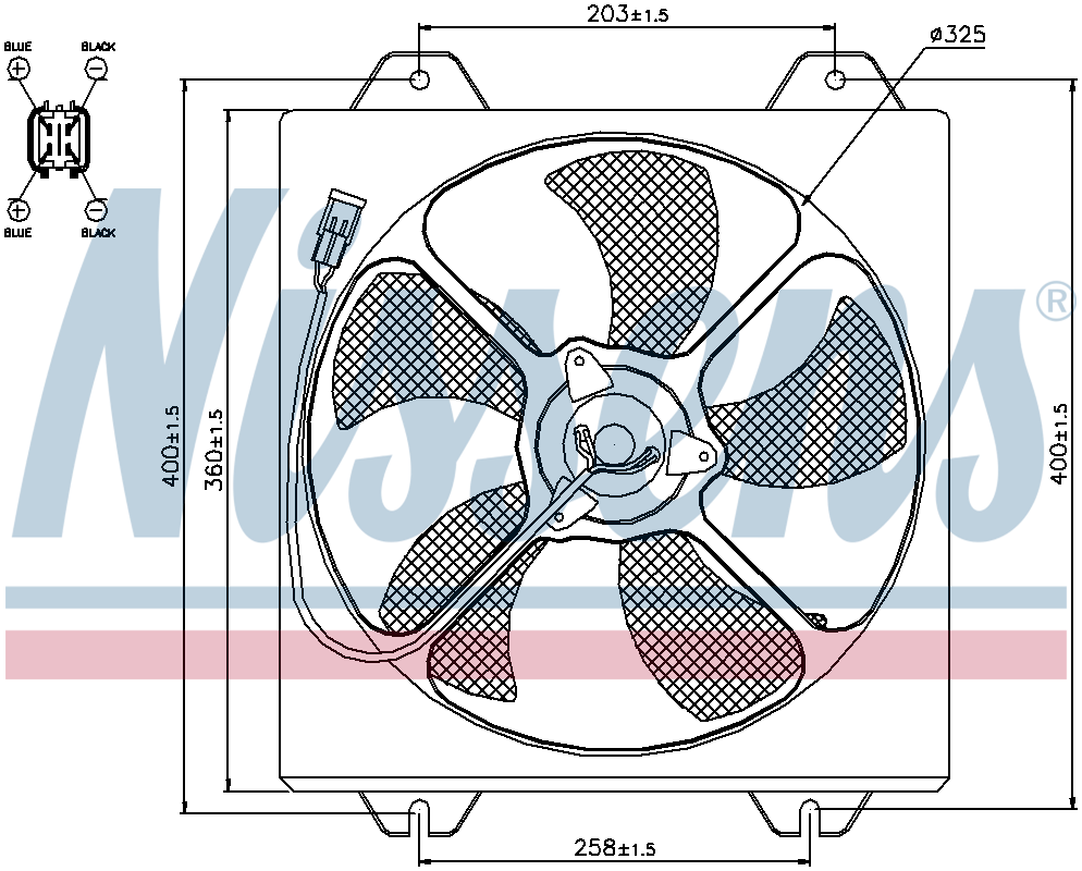 Nissens Radiator Cooling Fan 85530