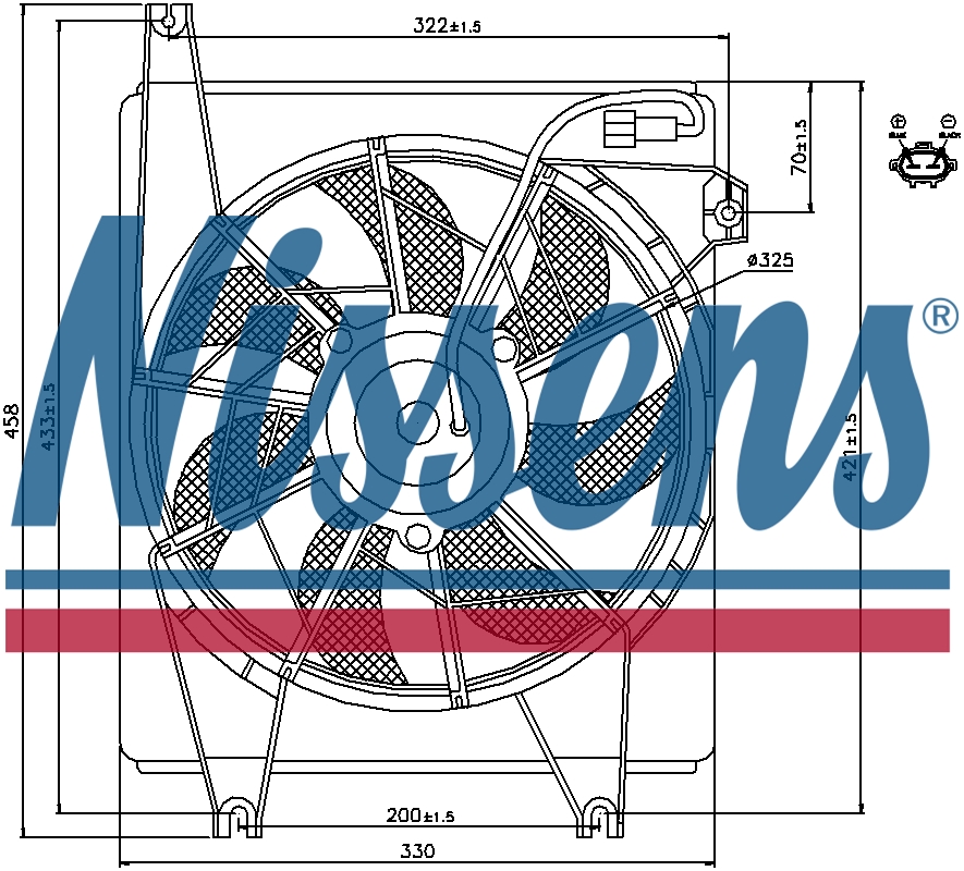 NISSENS Aircon Cooling Fan 85623