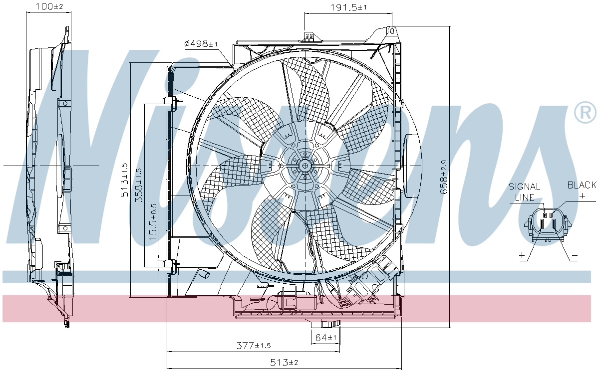 Nissens Radiator Cooling Fan 85830