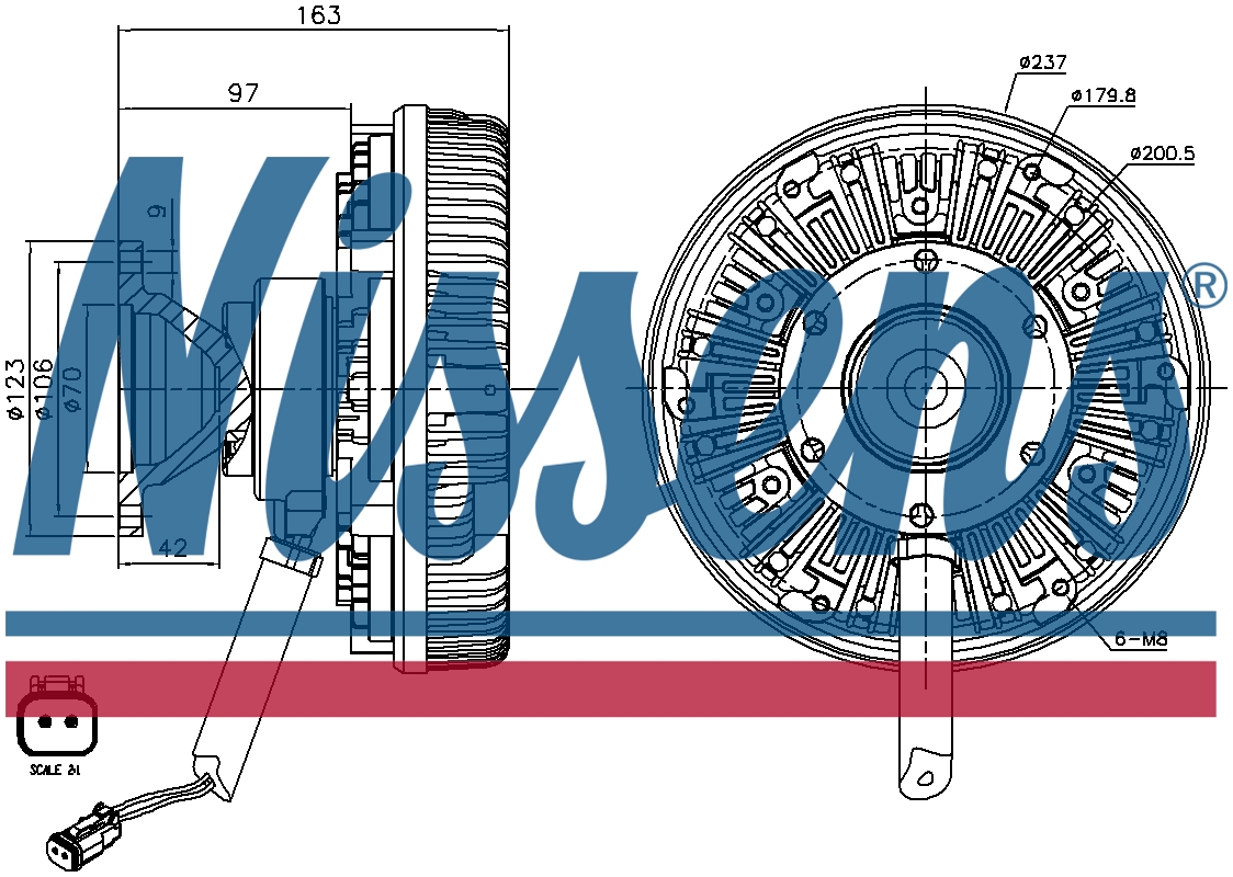 86106 Sensor NISSENS Cooling Fan Clutch 86106 – ARKS4Cooling.com