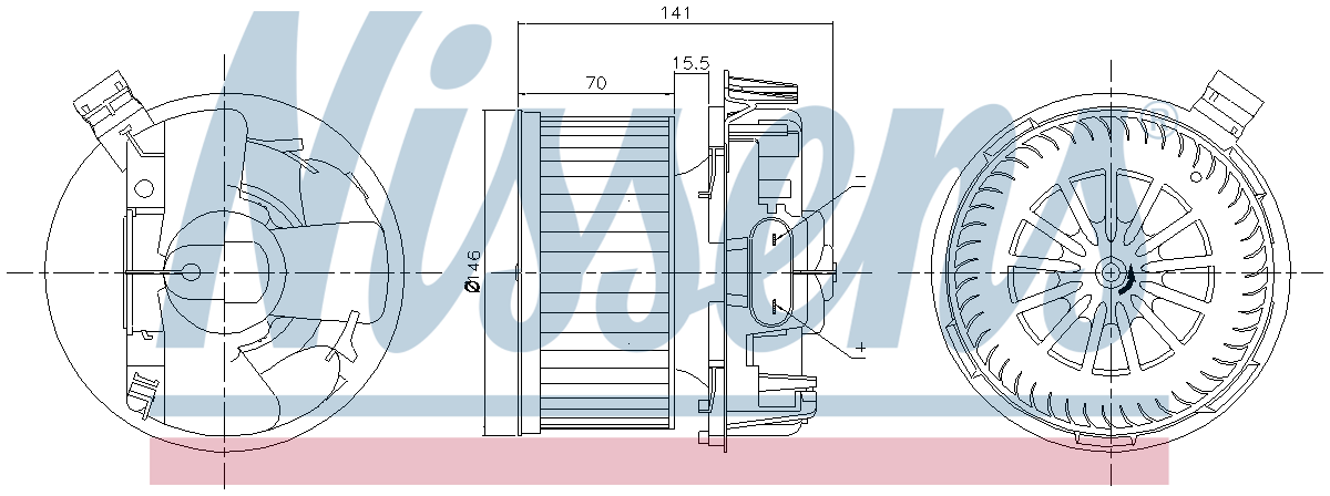 Nissens Cabin Fan Blower Motor 87267