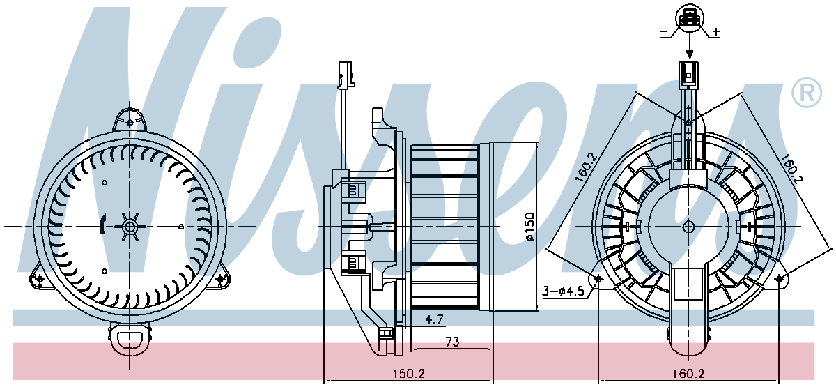 Nissens Cabin Fan Blower Motor 87579