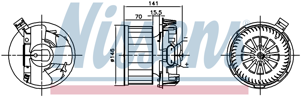 Nissens Cabin Fan Blower Motor 87619