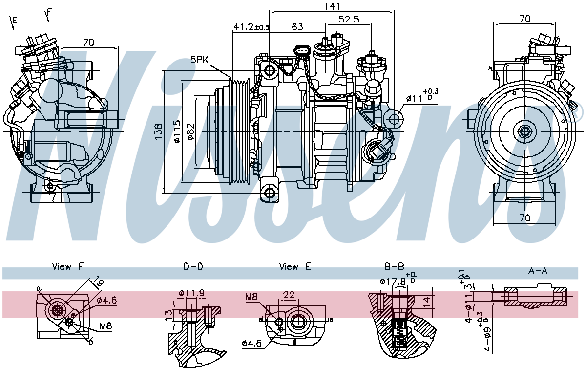 Nissens Aircon Compressor 890919