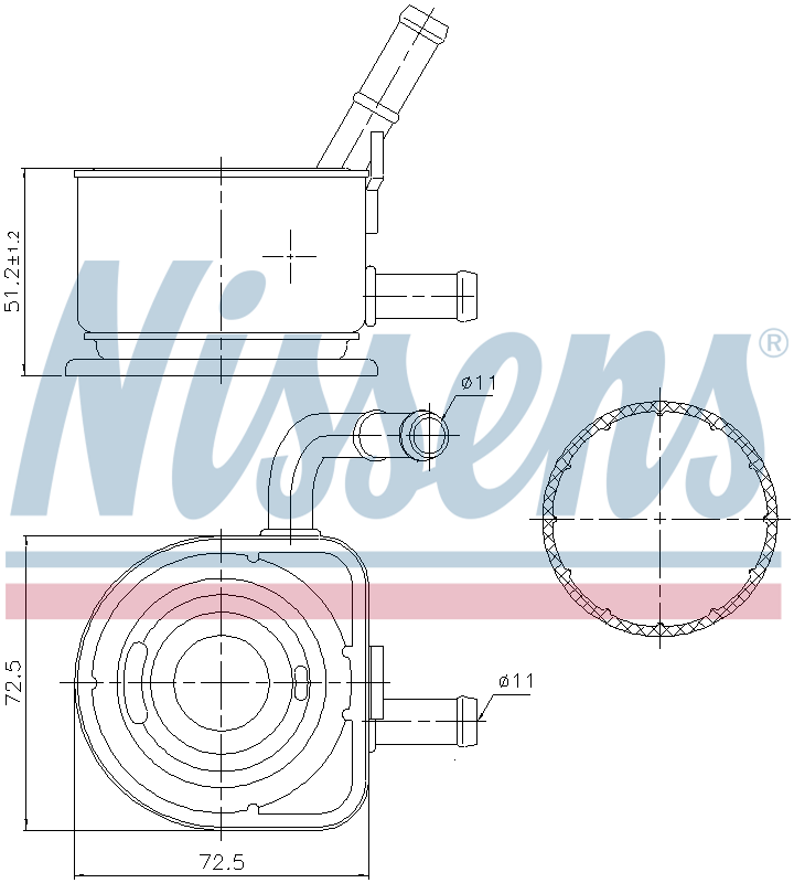 Nissens Engine Oil Cooler 91230