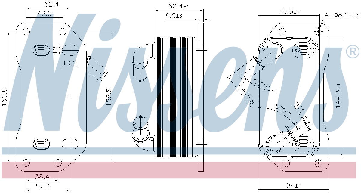 Nissens Engine Oil Cooler 91254