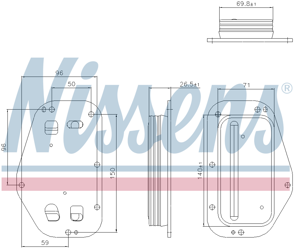 Nissens Engine Oil Cooler 91360