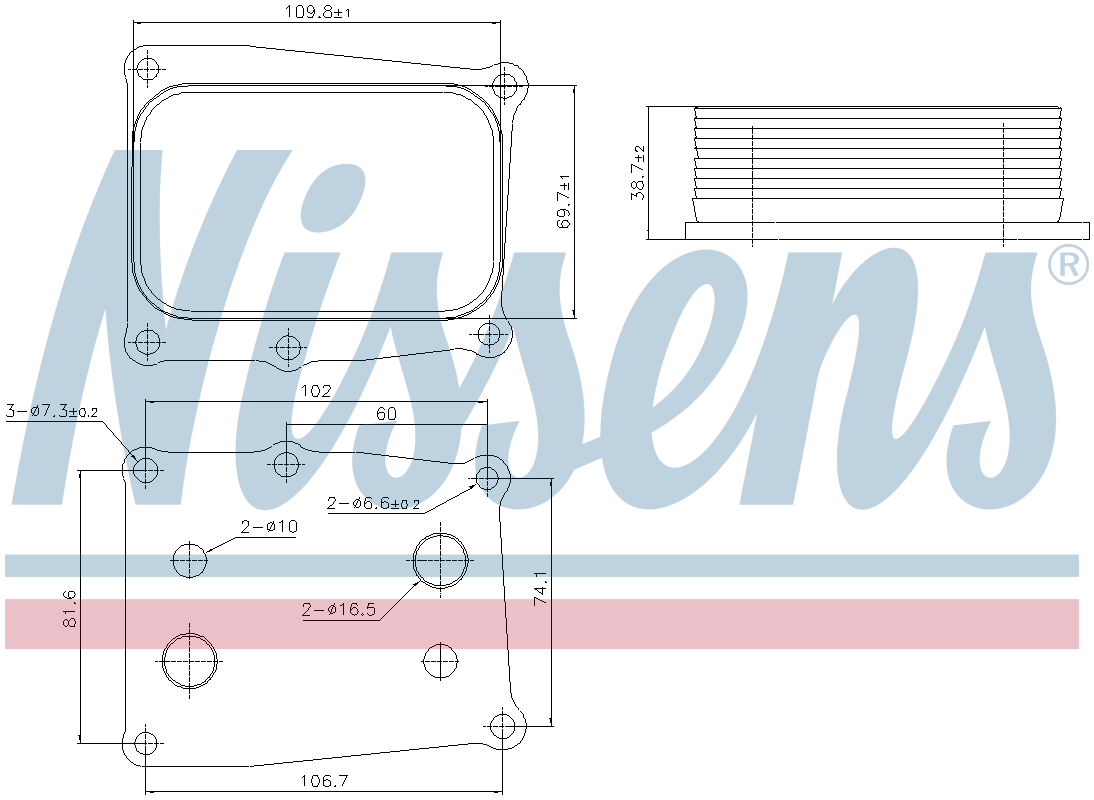 Nissens Engine Oil Cooler 91377