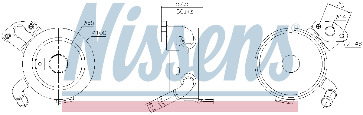 Nissens Engine Oil Cooler 91379