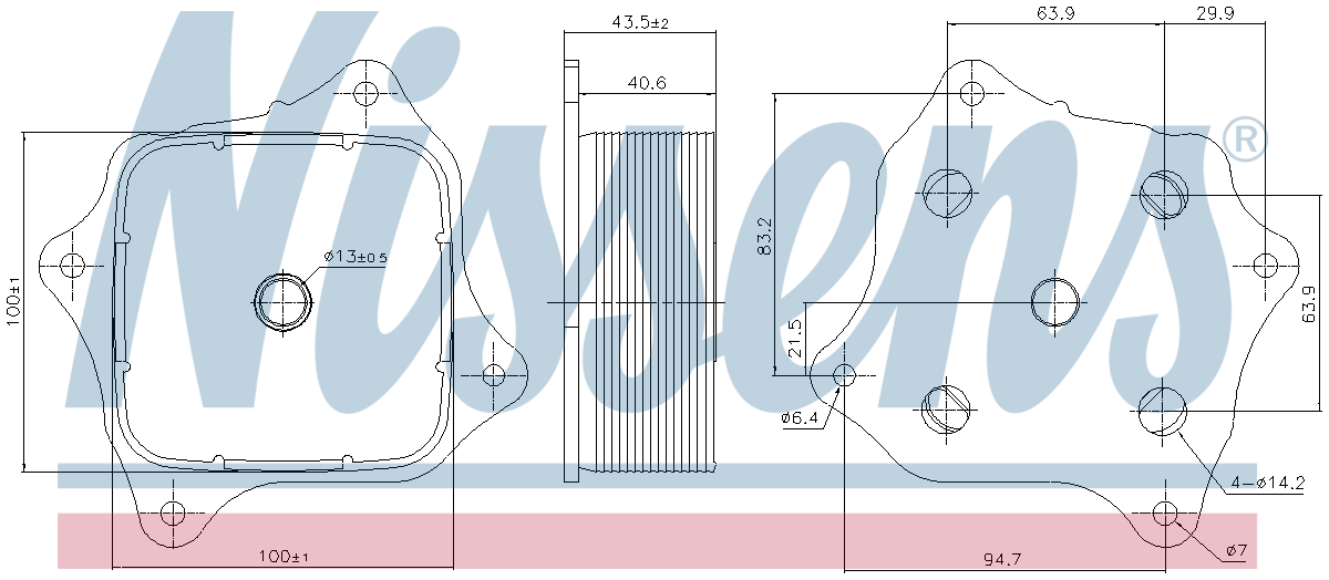 Nissens Engine Oil Cooler 91421