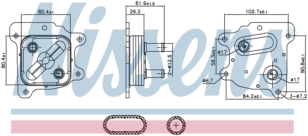 Nissens Engine Oil Cooler 91436