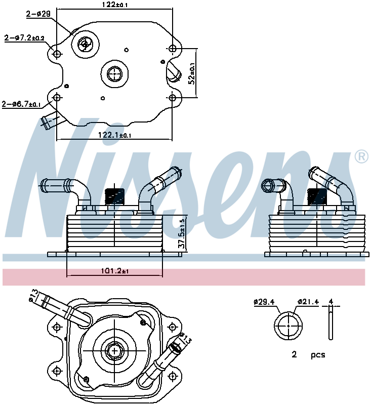 Nissens Engine Oil Cooler 91440