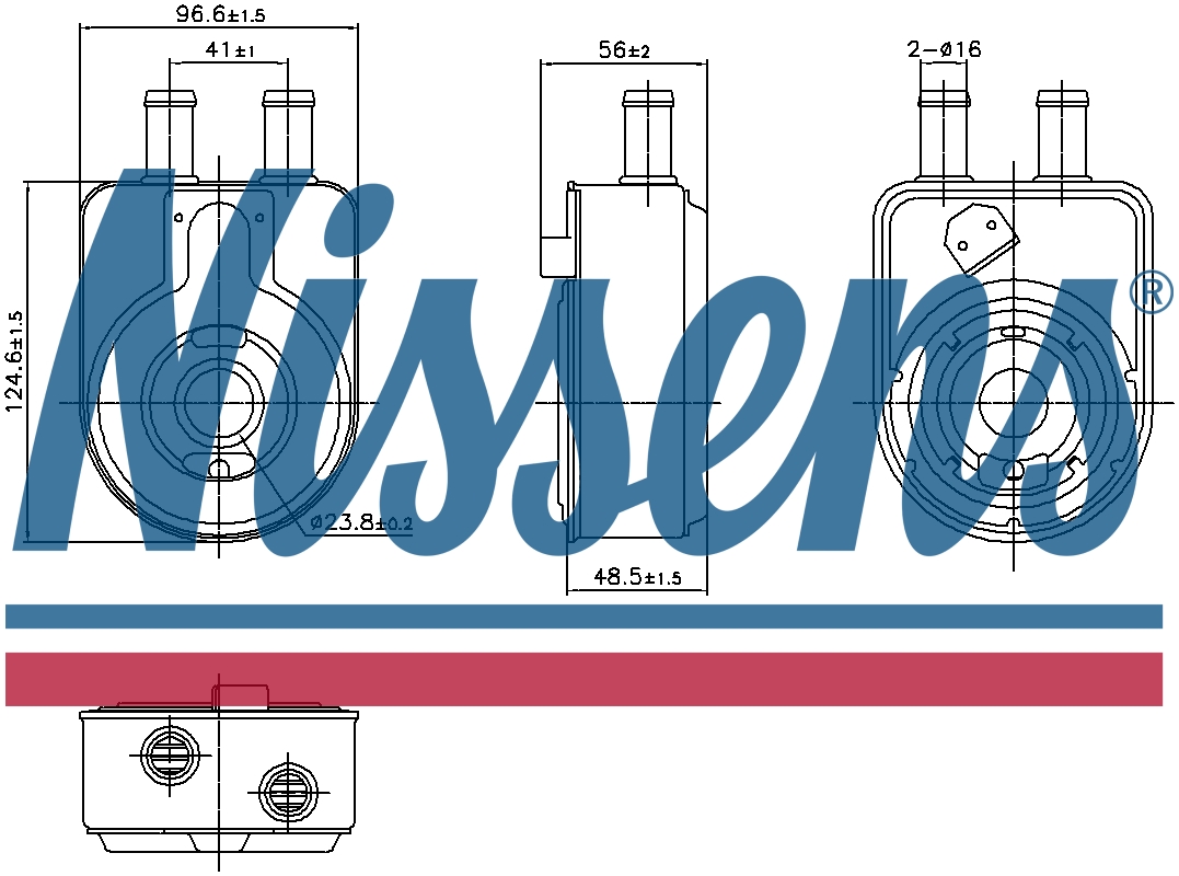 Nissens Oil cooler 91448