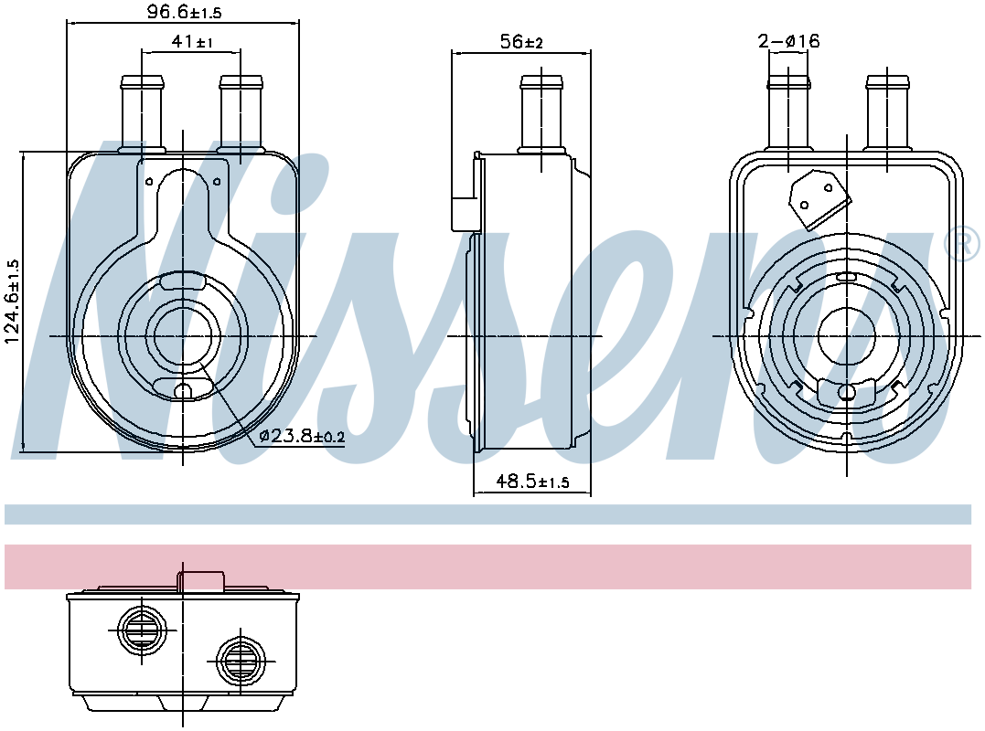 Nissens Engine Oil Cooler 91448