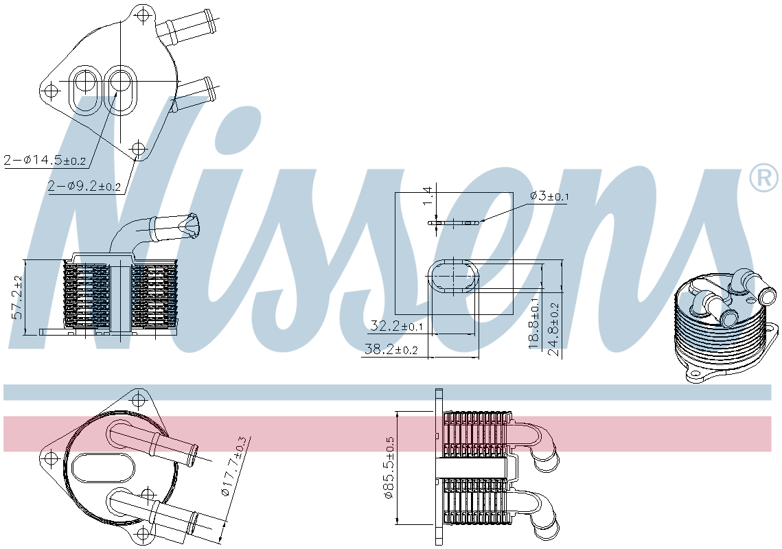 Nissens Engine Oil Cooler 91510