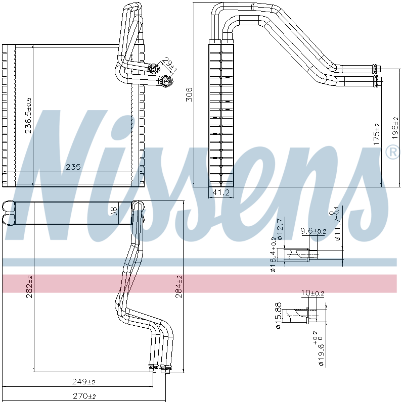 Nissens Aircon Evaporator 92372