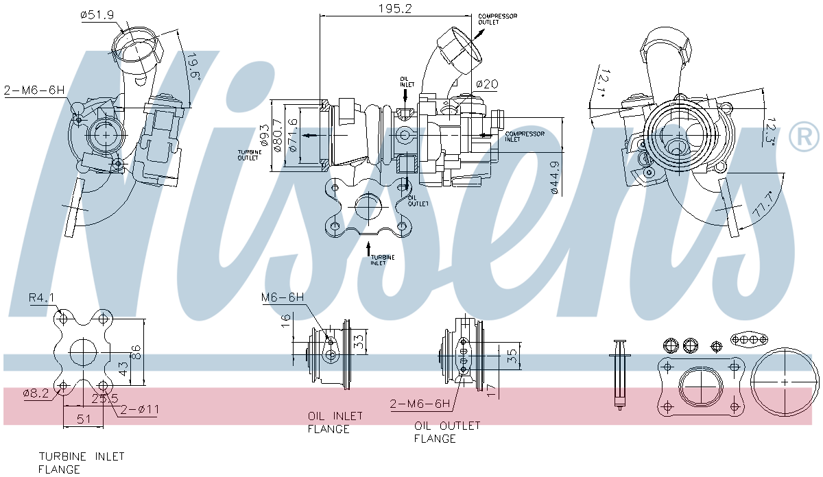 Nissens Turbocharger 93305