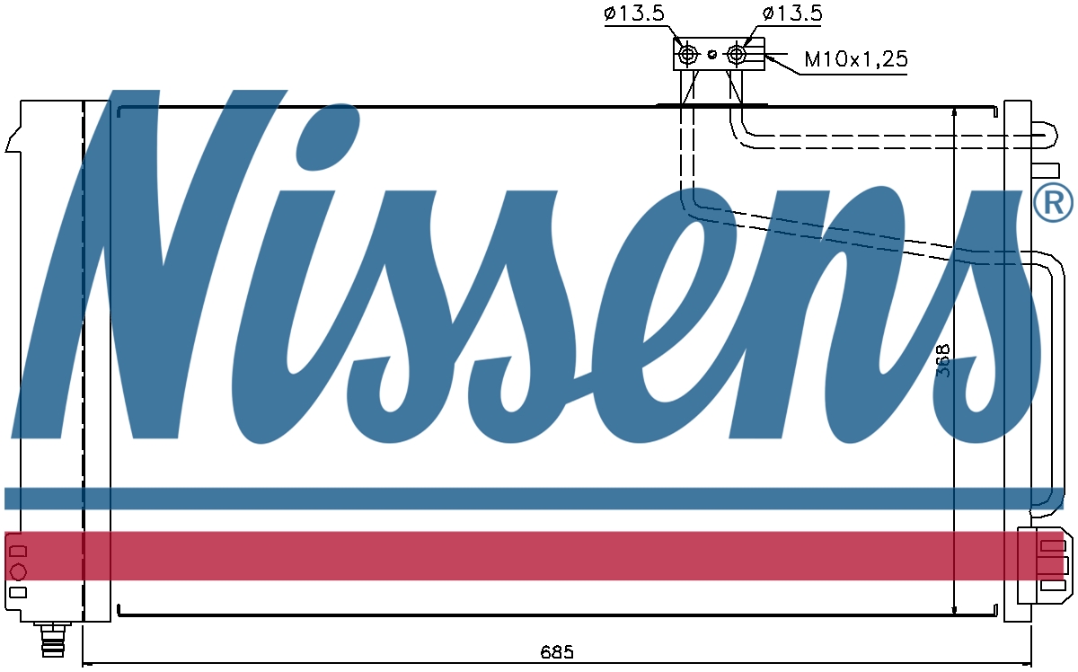 NISSENS Aircon Condenser 940145