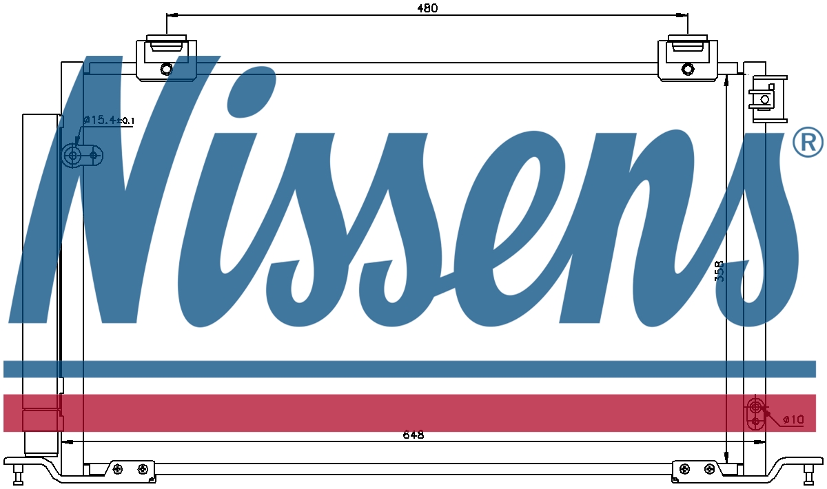NISSENS Aircon Condenser 940200