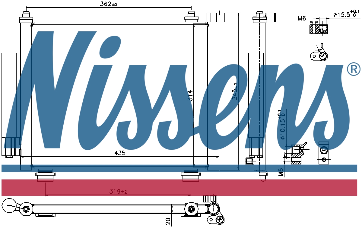 NISSENS Aircon Condenser 940315
