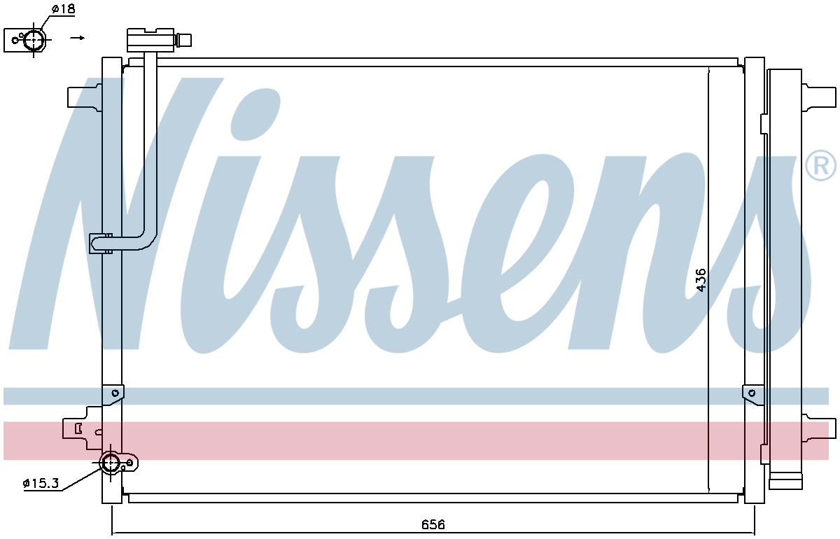 Nissens Aircon Condenser 940329