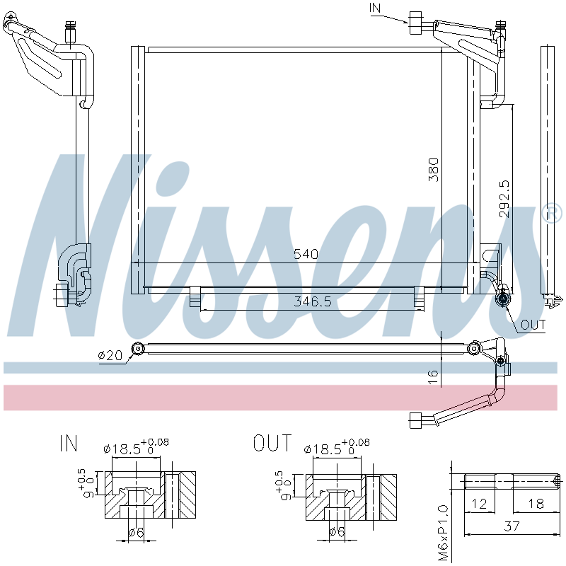 Nissens Aircon Condenser 940523