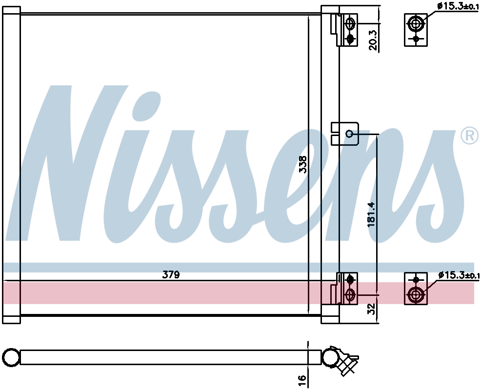 Nissens Aircon Condenser 940704
