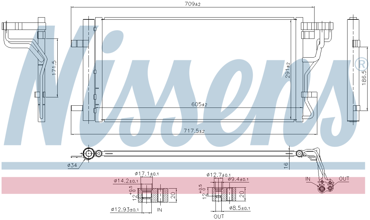 Nissens Aircon Condenser 940831
