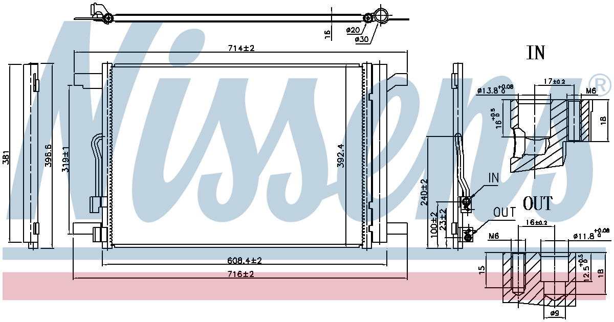 Nissens Aircon Condenser 940834