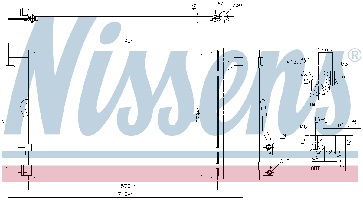 Nissens Aircon Condenser 940837