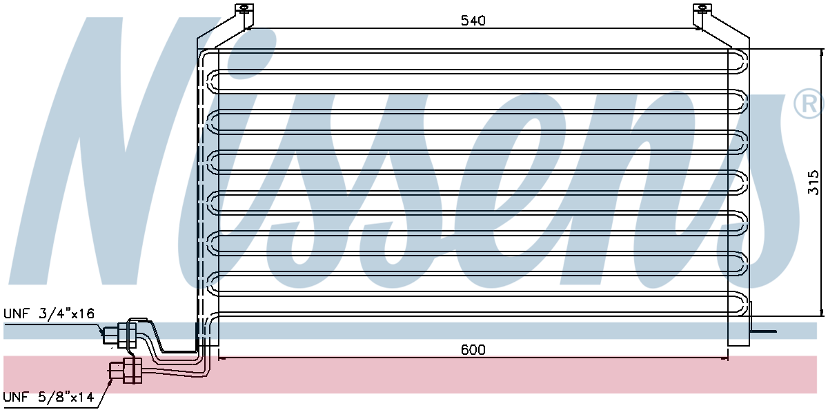 Nissens Aircon Condenser 94088